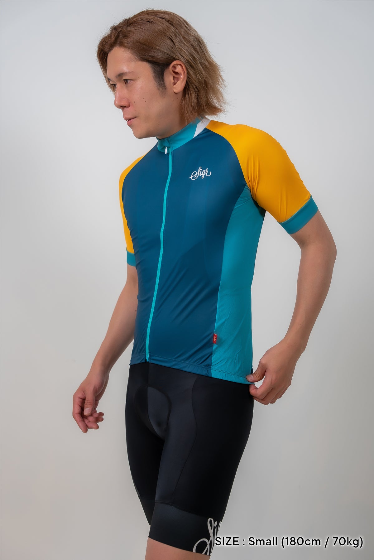 【美品】 サイクルジャージ XS イエロー系 チェッカー TEAM SIGR YELLOW MAN – SIGR JAPAN